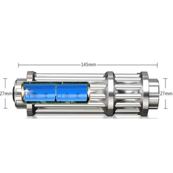 Лазерна указка LASER B017 (синій лазер, потужність до 50 000 мВт), з насадками, у кейсі j-B017 фото