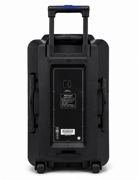 Портативна акумуляторна колонка 12" 30Вт з Bluetooth FM мікрофоном пультом та LED-дисплей KOLAV-1767A Black AV-KOLAV-1767A фото
