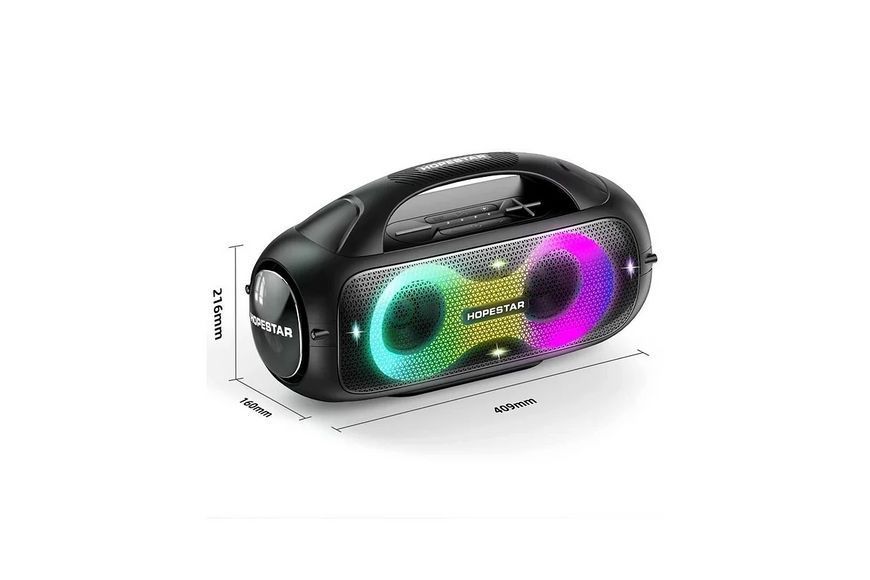 Портативная Bluetooth колонка Hopestar A50 Party мощная 80вт 8800mah с LED подсветкой и сабвуфером A50 party фото