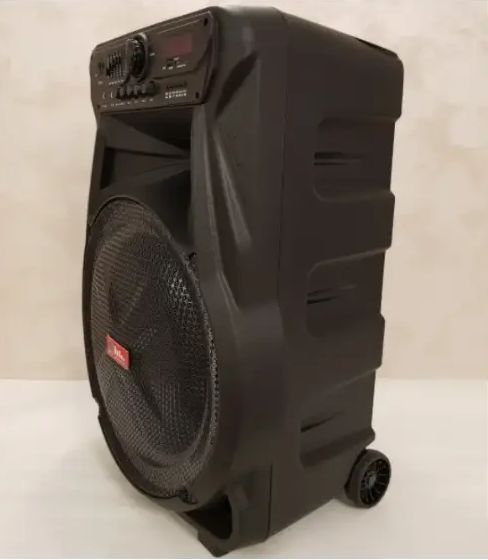 Портативна акустика ZXX-7272 600Вт: Переносна колонка-тролів на коліщатках 15" з Bluetooth, FM, Еквалайзером, Мікрофоном, Пультом ZXX-7272 фото