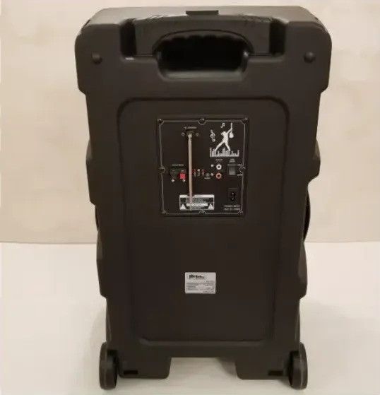 Портативна акустика ZXX-7272 600Вт: Переносна колонка-тролів на коліщатках 15" з Bluetooth, FM, Еквалайзером, Мікрофоном, Пультом ZXX-7272 фото