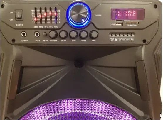 Портативна акустика ZXX-7272 600Вт: Переносна колонка-тролів на коліщатках 15" з Bluetooth, FM, Еквалайзером, Мікрофоном, Пультом ZXX-7272 фото