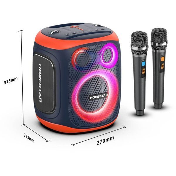 Автономная акустическая Bluetooth-колонка Hopestar Party 130 120Вт на аккумуляторе 22000mAh с 2 микрофонами H59 фото