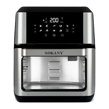 Мультипіч електрична Sokany SK-ZG-8029 1800Вт з функцією фритюру без олії на 12л з сенсорним керуванням SK-ZG-8029 фото