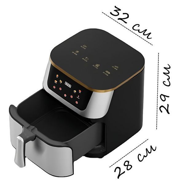 Сенсорна аерофритюрниця Top Kitchen TK-00246 4200Вт 10л фритюрниця без олії з таймером TK00246 фото
