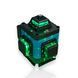 Лазерный уровень нивелир 4D зеленый луч 16 линий 360&deg;С 2 аккумулятора с пультом s47642 фото 3