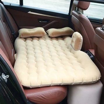 Автомобильный надувной матрас 132x80x15см на заднее сиденье с насосом и 2 подушками AV-AND92 фото