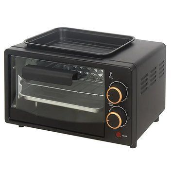 Електрична духовка Hoffmans HM-748 800Вт, 12л настільна міні-піч з механічним керуванням для випікання та запікання HM-748 фото