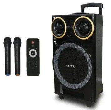 Акустична переносна колонка ZXX-9191 60Вт 12" 67х38х32см TWS/FM/USB/TF/SD/BT/REC/LED/2MIC ZXX-9191 фото