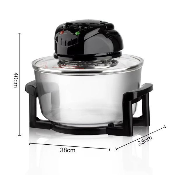Электрический аэрогриль Gold Diamond TK09910 8в1 3000Вт 0-250&deg;C из термостойкого стекла емкостью 22л и регулировкой температуры TK09910-wh фото