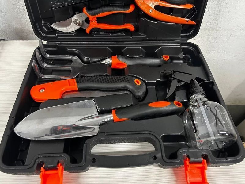 Садовый набор инструментов 14 в 1 в кейсе &mdash; Gardening Set ART, универсальный комплект для сада и огорода. AV-NART14 фото
