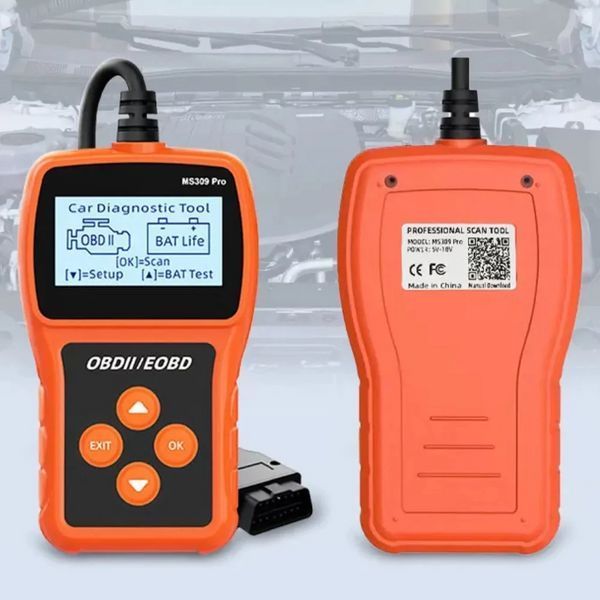 Сканер OBD2 автомобильный диагностический тестер аккумулятора, считыватель кодов неисправностей Autel Maxi Scan MS309Pro Red AV-MS309 фото