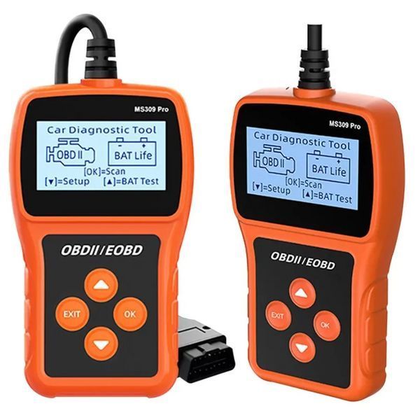 Сканер OBD2 автомобильный диагностический тестер аккумулятора, считыватель кодов неисправностей Autel Maxi Scan MS309Pro Red AV-MS309 фото