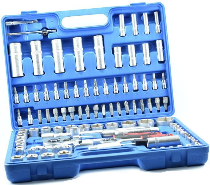 Автомобільний Набір Інструментів Piece Tool Set на 108 Ручних Інструментів у Пластиковому Кейсі OD-2054455873 фото