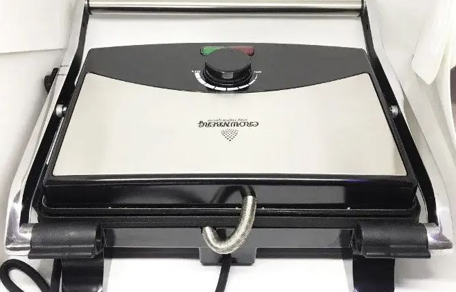 Прижимной электрогриль Crownberg CB-1067 с&nbsp;антипригарным покрытием и лотком для жира, 2000 Вт CB-1067 фото