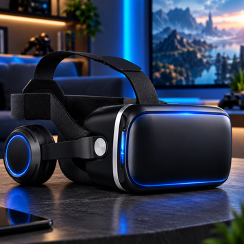 Окуляри віртуальної реальності VR JBV12 із вбудованими навушниками &mdash; 3D VR-окуляри для смартфона, кут огляду 100&deg; JV-JBV12 фото