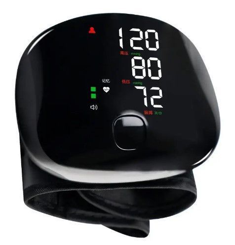 Тонометр на запястье с голосовым сопровождением и чехлом Blood Pressure Mon Украинская версия j-19 фото