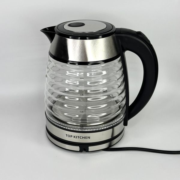 Электрочайник Top Kitchen TK-00239 2400Вт 2,0л с рифленым стеклом и подсветкой TK00239 фото