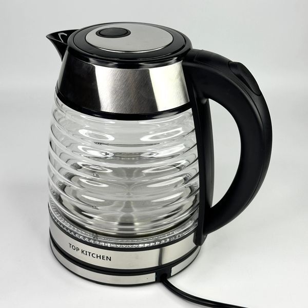 Электрочайник Top Kitchen TK-00239 2400Вт 2,0л с рифленым стеклом и подсветкой TK00239 фото