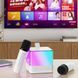 Портативная колонка K18 с Bluetooth, двумя микрофонами для караоке и LED подсветкой на аккумуляторе K18-bl фото 6