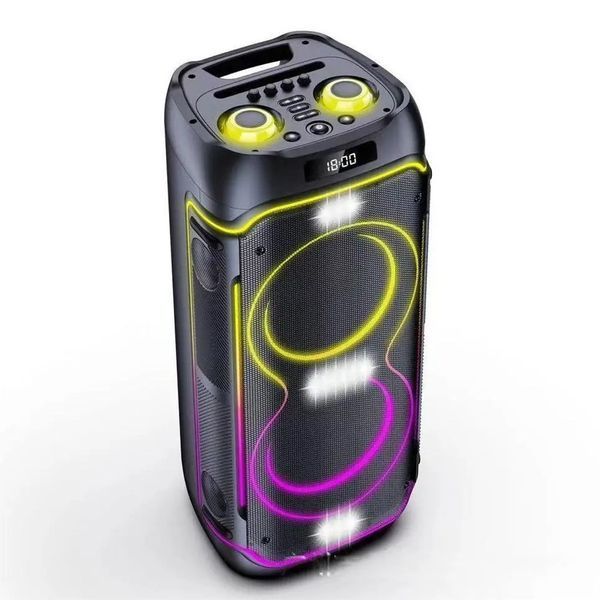 Акустична переносна колонка ZXX-5515 80Вт 2x8" 74х34х30см FM/USB/TF/BT/REC/LED/2MIC/ДК ZXX-5515 фото