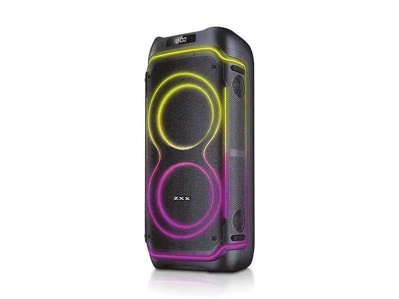 Акустична переносна колонка ZXX-5515 80Вт 2x8" 74х34х30см FM/USB/TF/BT/REC/LED/2MIC/ДК ZXX-5515 фото