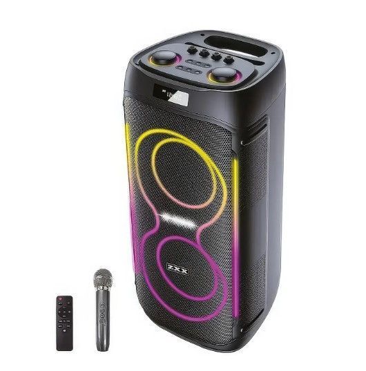 Переносна Bluetooth колонка 1200Вт 2x6,5" з бездротовим мікрофоном та пультом ZXX-5509 ZXX-5509 фото
