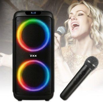 Мощная беспроводная акустическая колонка ZXX-5504 1000Вт с подсветкой LED Аккумуляторная музыкальная колонка ZXX-5504 фото