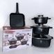 Набор кастрюль Top Kitchen TK00100 10 предметов из литого алюминия с гранитным покрытием с крышками для самых типов плит TК000103-re фото 6