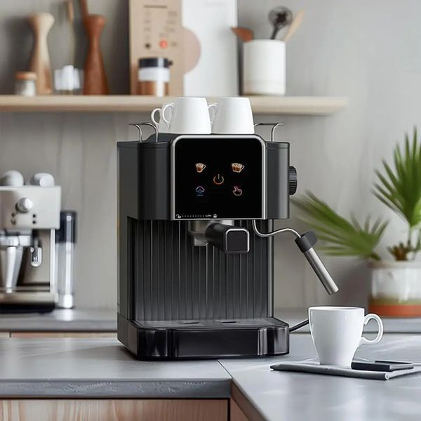 Кавомашина еспресо Top Kitchen TK-00217 1500 Вт з тиском 15 бар, капучинатором 1.8л та сенсорним дисплєєм Tk00217 фото