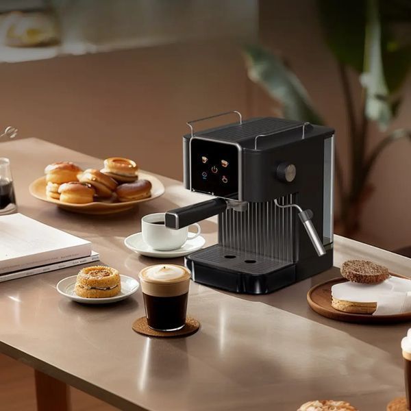 Кавомашина еспресо Top Kitchen TK-00217 1500 Вт з тиском 15 бар, капучинатором 1.8л та сенсорним дисплєєм Tk00217 фото